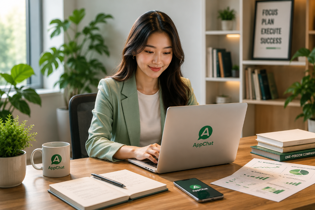 Không gian làm việc tại AppChat